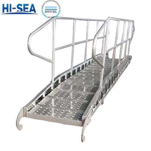 Marine Aluminium Gangway with Fixed Handrails